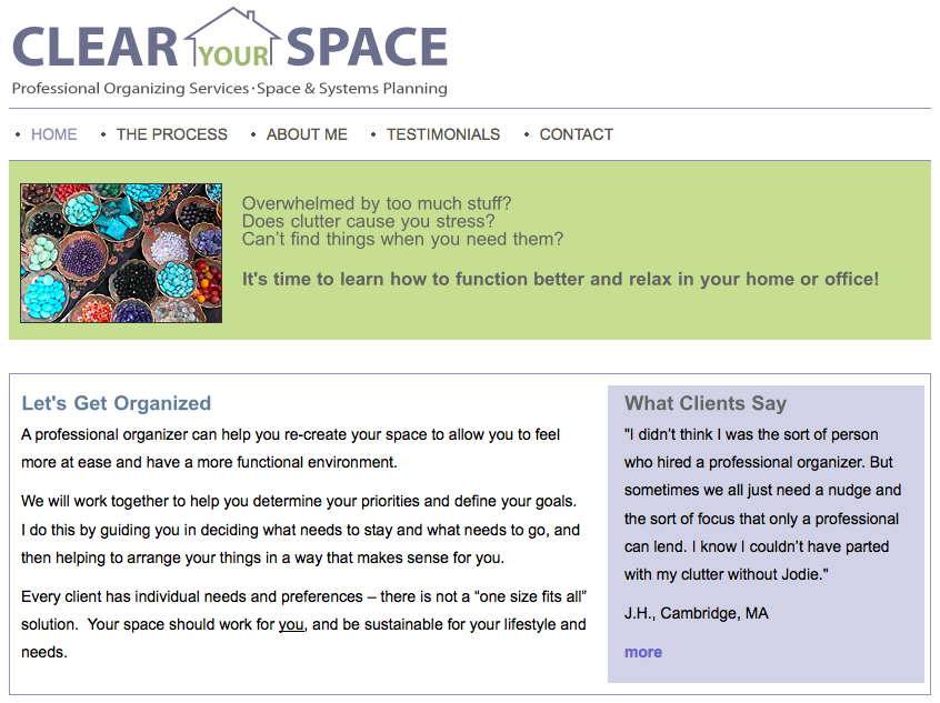 Link to Clear Your Space site